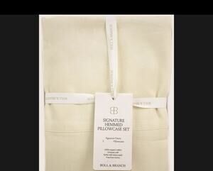 Boll & Branch Signature Hemmed Organic Cotton STANDARD Pillowcases Cream